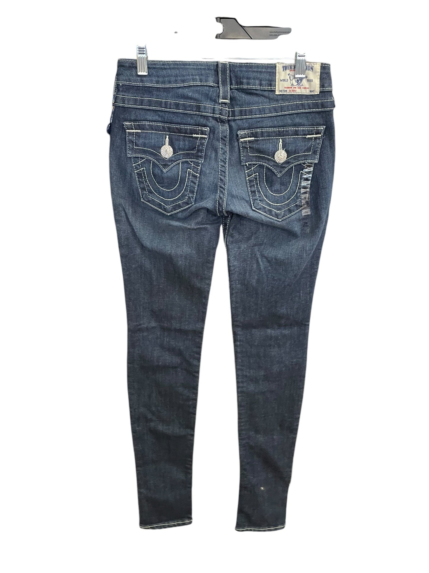 Jeans Skinny By True Religion In Blue Denim, Size: 2