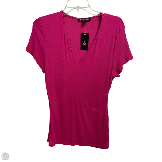 Top Short Sleeve Basic By Inc In Pink, Size: L