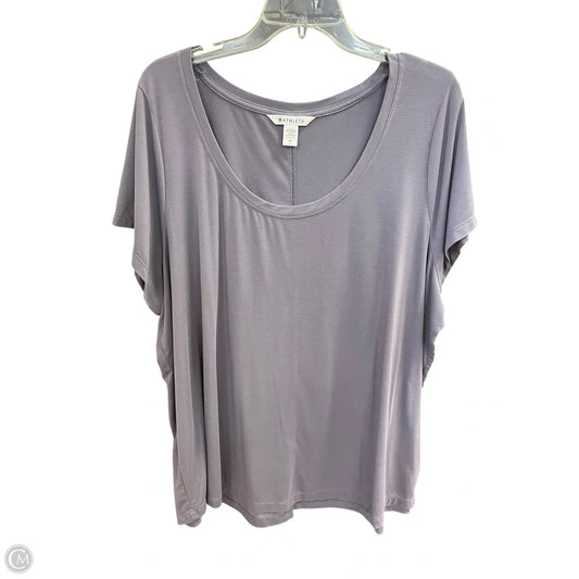 Athletic Top Short Sleeve By Athleta In Purple, Size: 2x