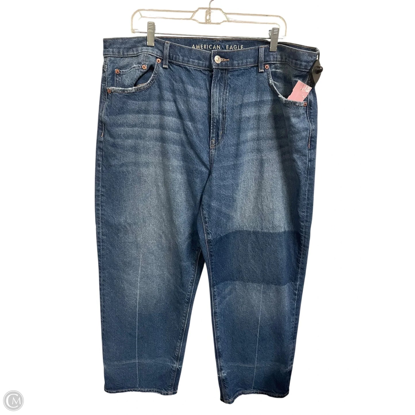 Jeans Boyfriend By American Eagle In Blue Denim, Size: 16