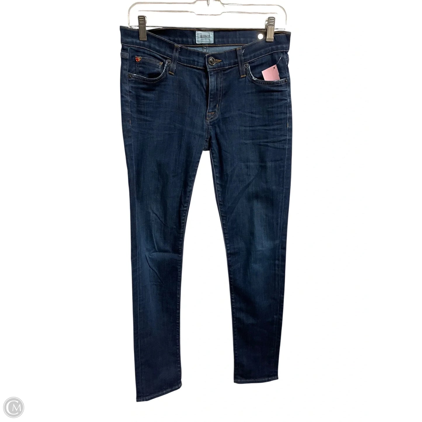 Jeans Skinny By Hudson In Blue Denim, Size: 4