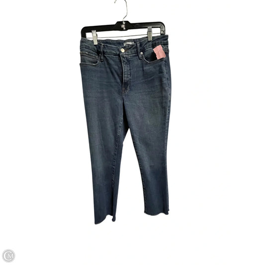 Jeans Straight By Good American In Blue Denim, Size: 8