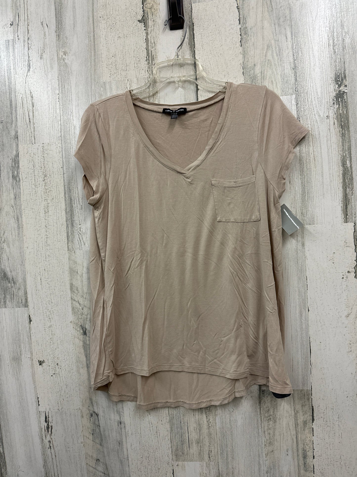 Top Short Sleeve By Cable And Gauge  Size: L