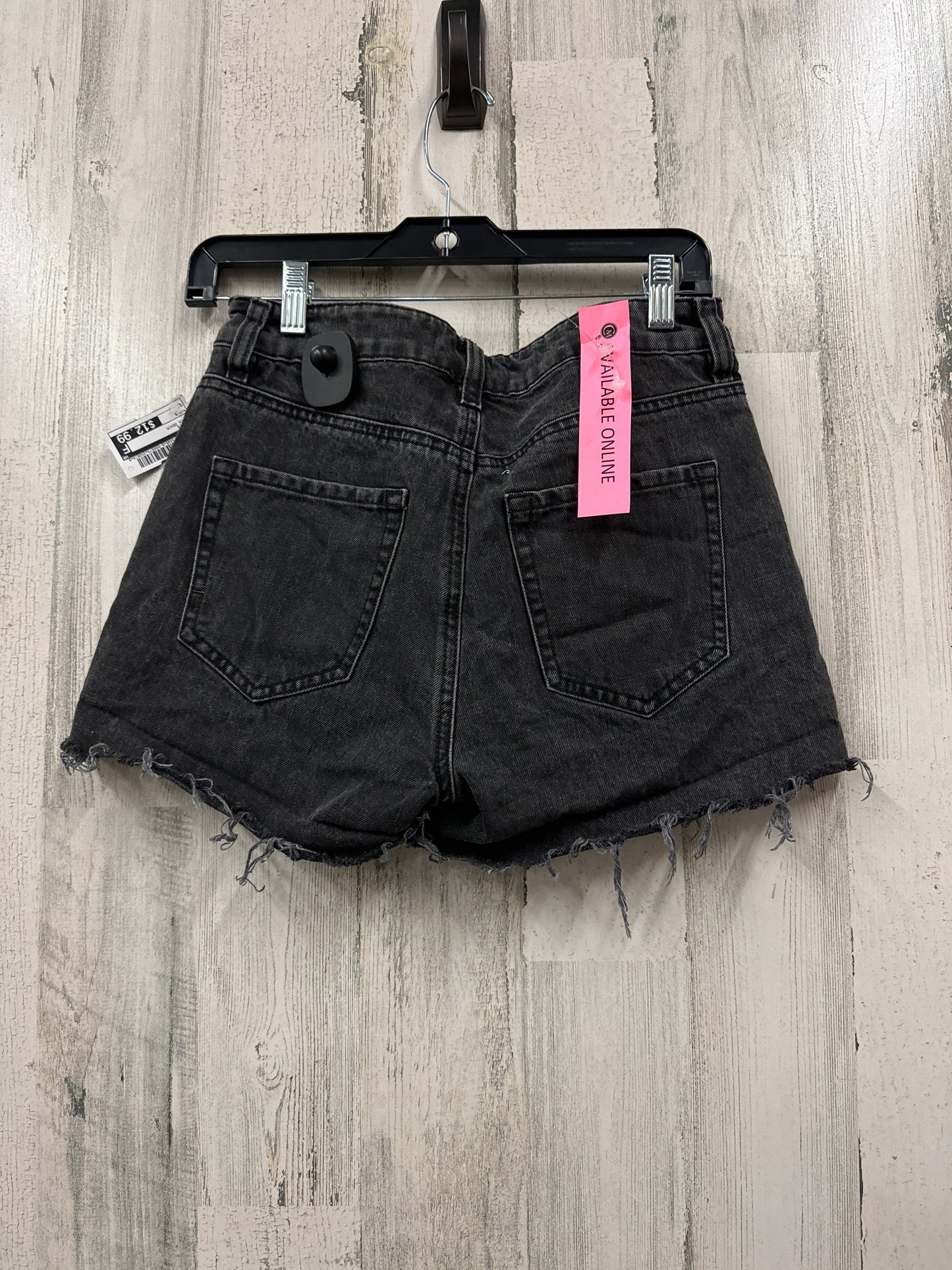 Black Denim Shorts Garage, Size 0