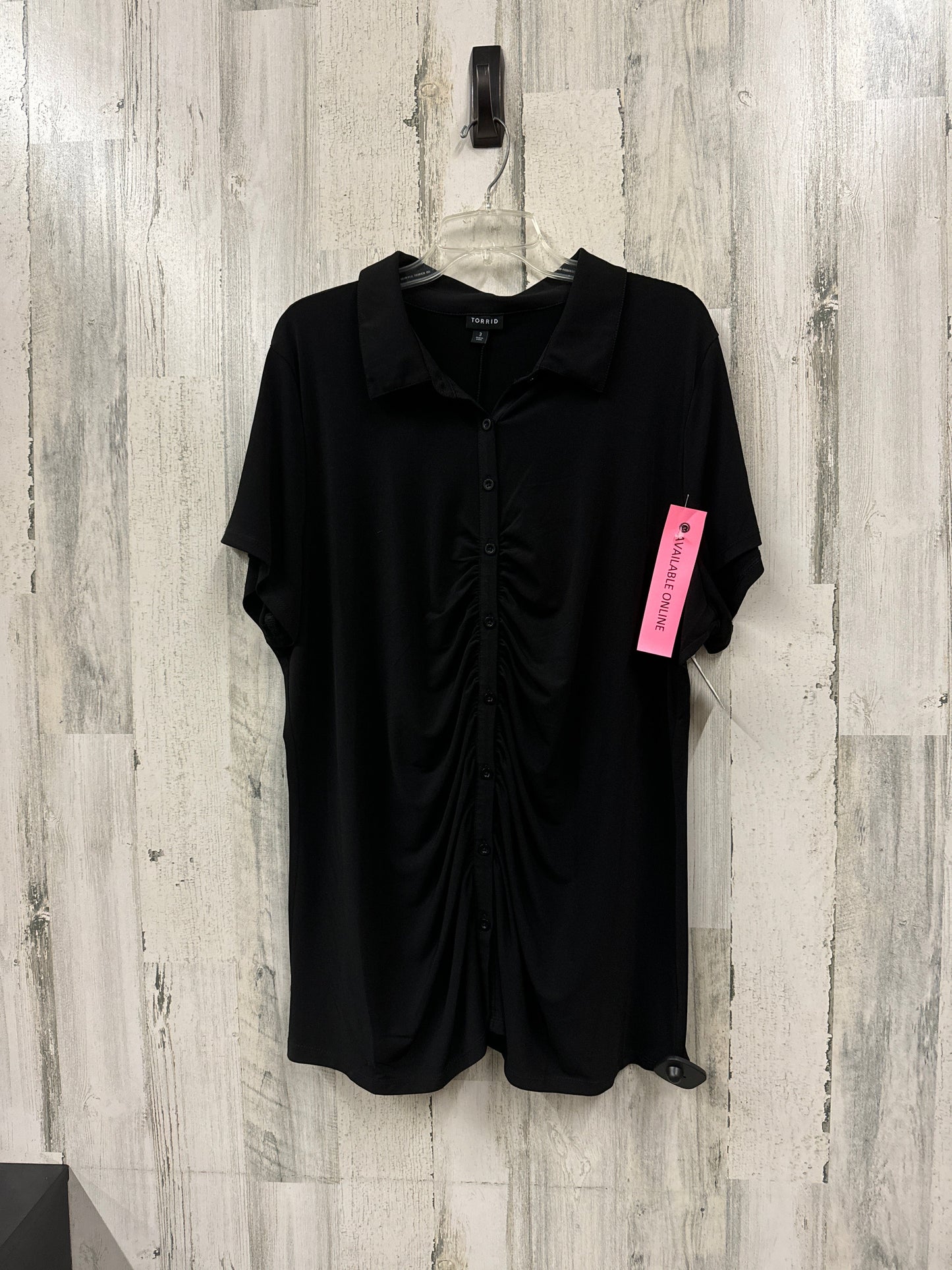 Black Top Short Sleeve Torrid, Size 3x