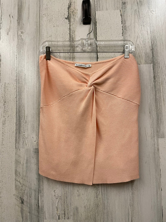 Top Sleeveless By Abercrombie And Fitch In Orange, Size: L