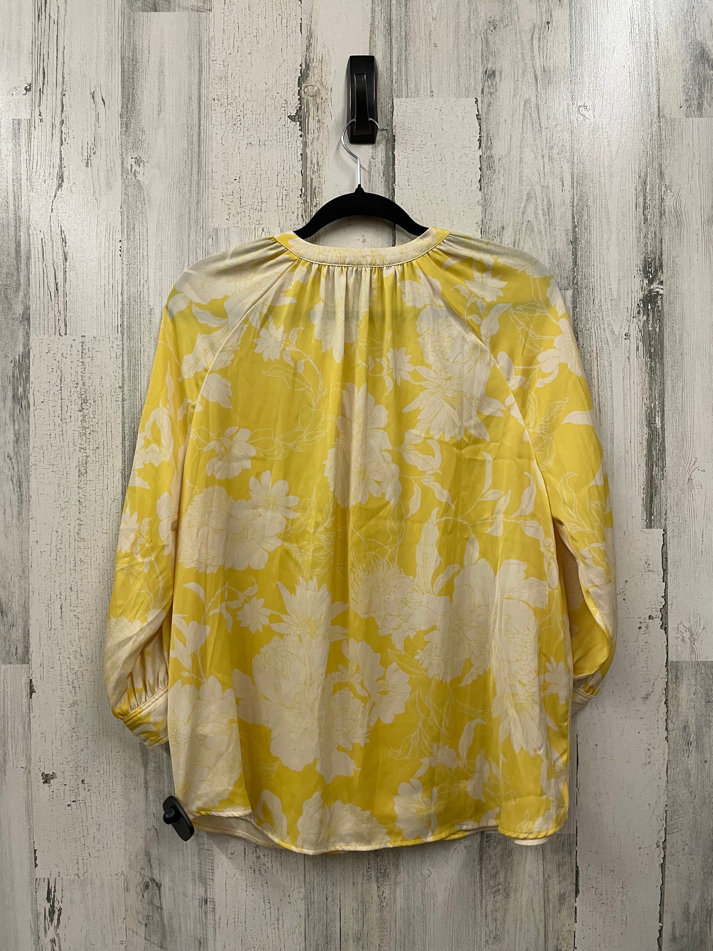 Top Long Sleeve By H&m In Yellow, Size: S