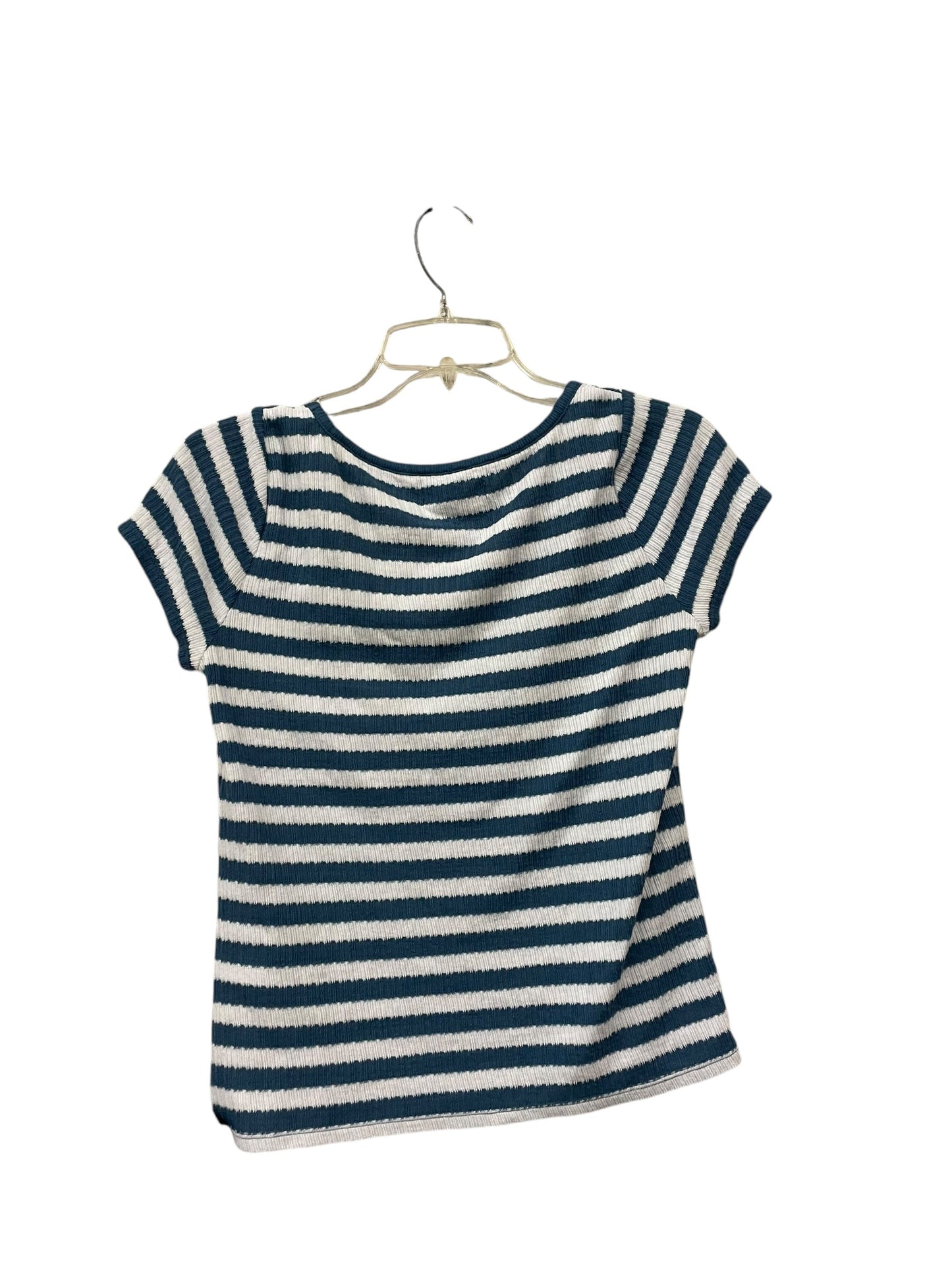 Top Short Sleeve By Madewell In Blue, Size: S