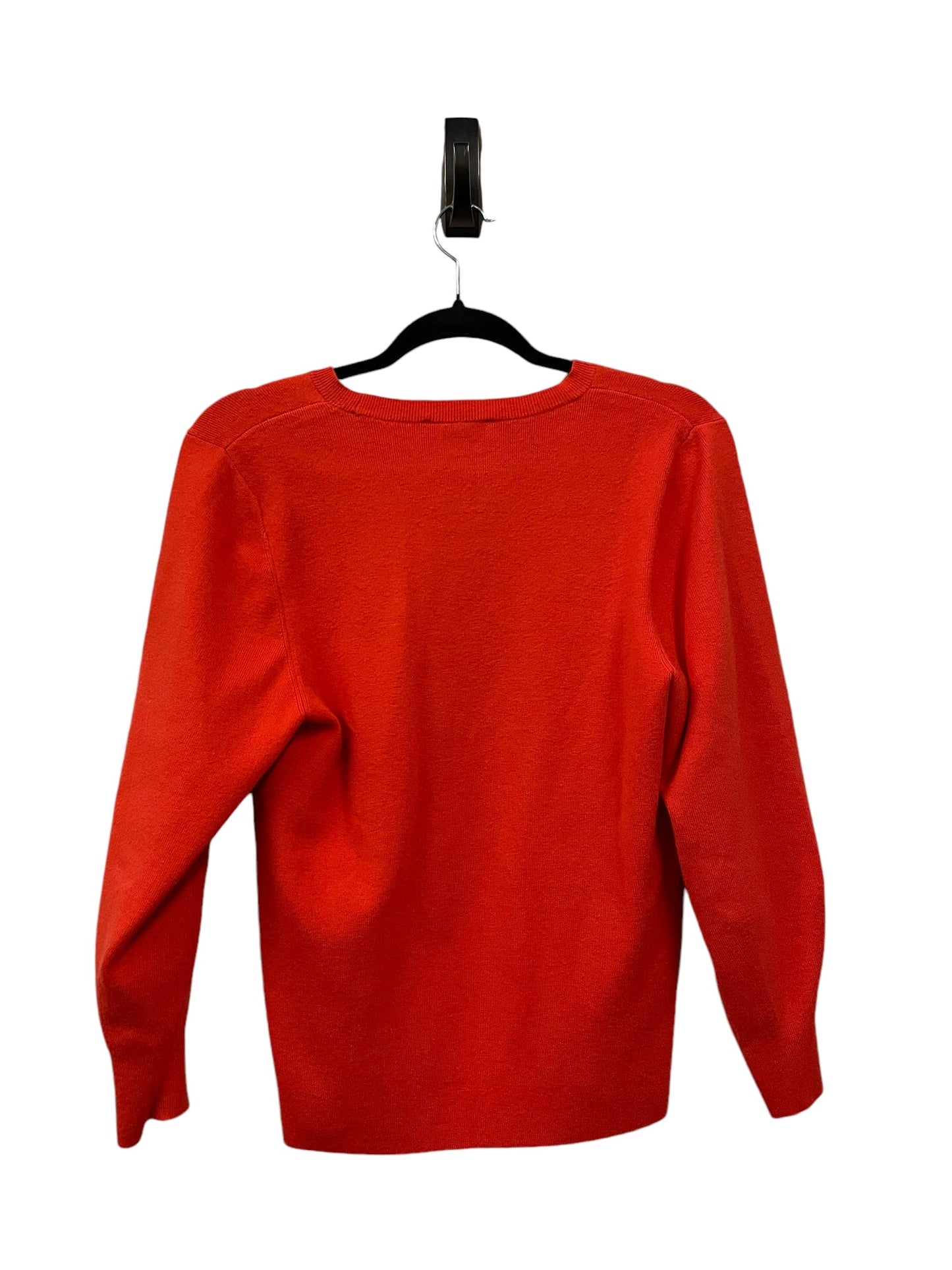 Sweater By Ann Taylor In Orange, Size: L