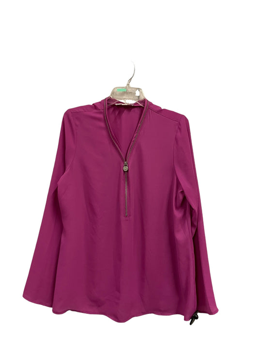 Top Long Sleeve By Michael By Michael Kors In Pink, Size: L