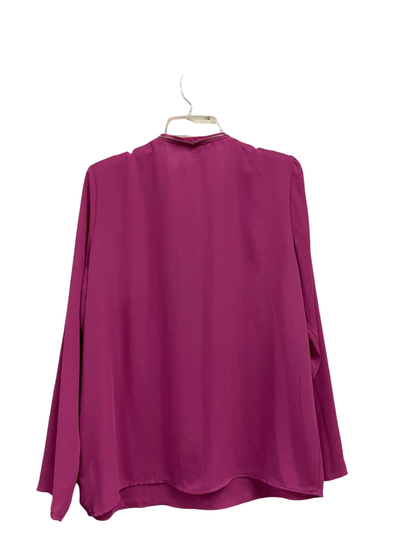 Top Long Sleeve By Michael By Michael Kors In Pink, Size: L