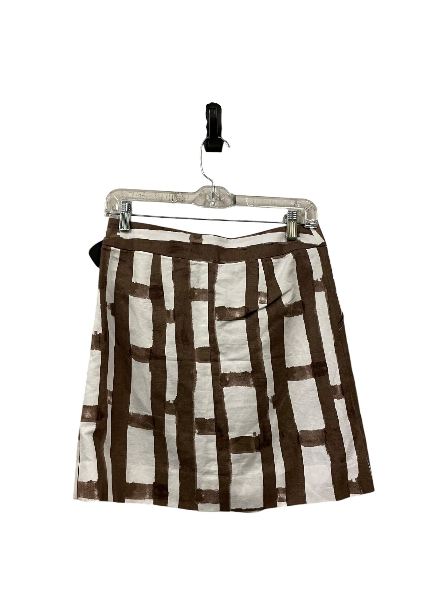 Skirt Mini & Short By Banana Republic In Brown & Cream, Size: 2