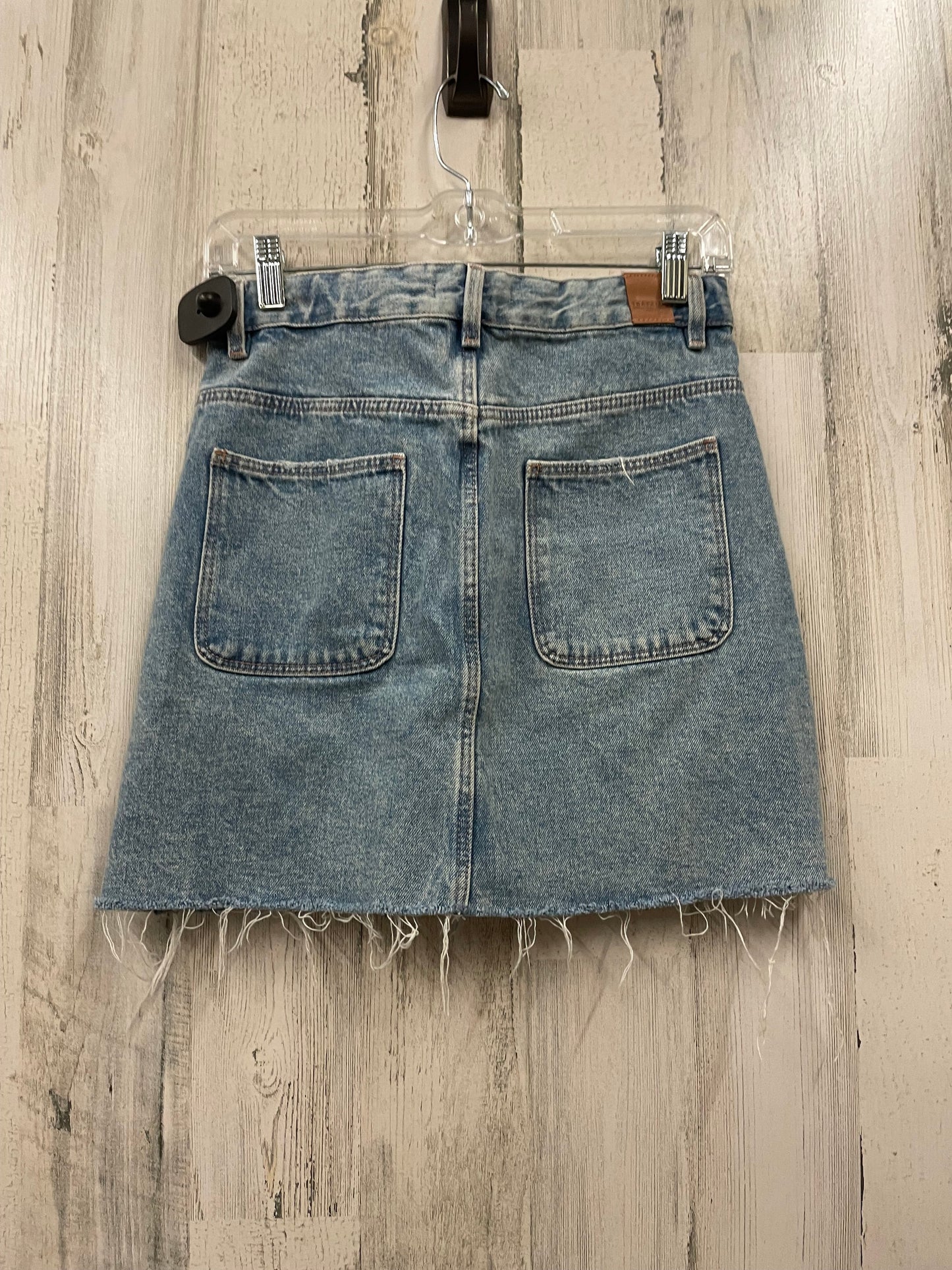 Blue Denim Skirt Mini & Short Zara, Size 6