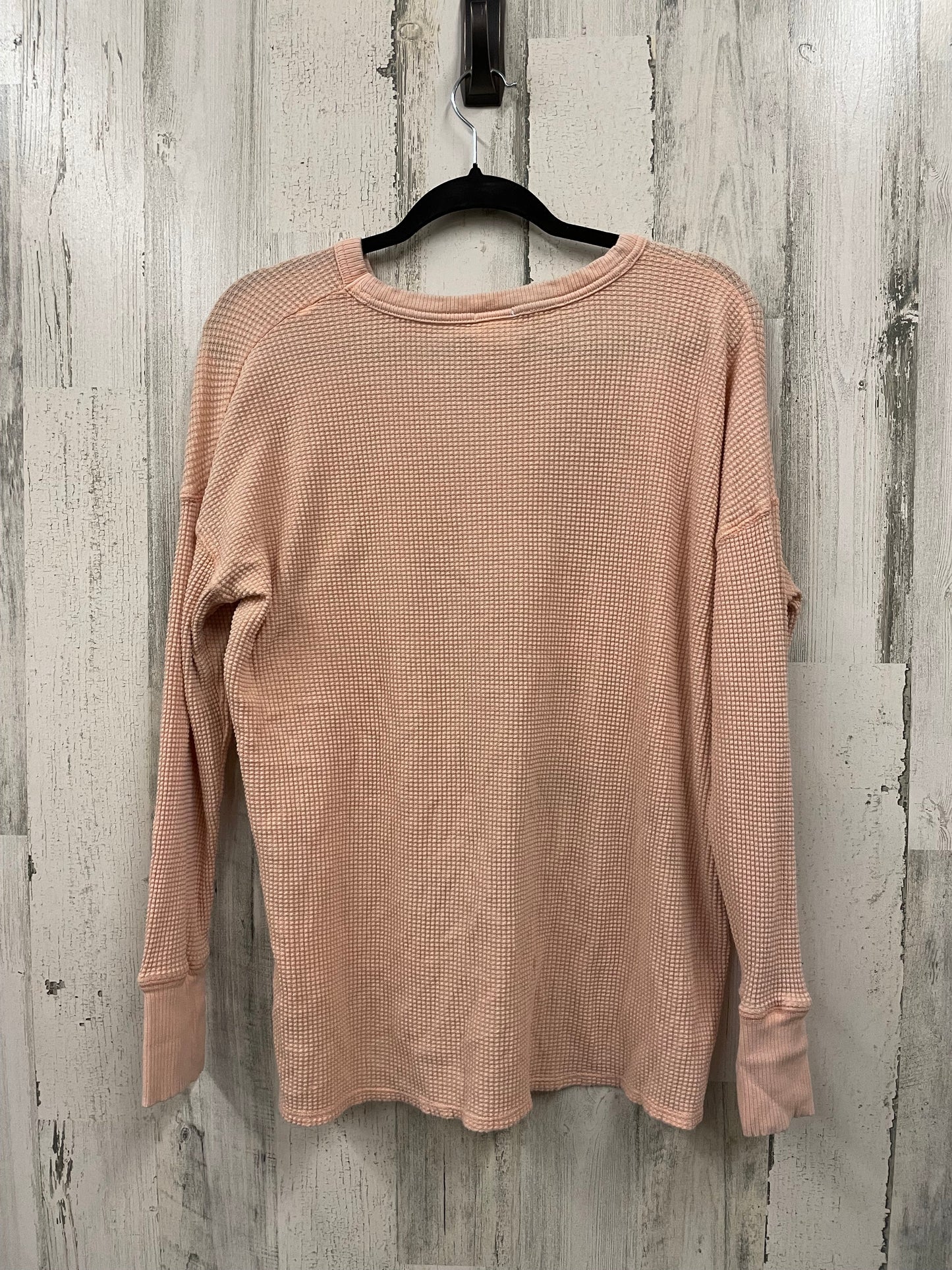 Top Long Sleeve By Aerie In Pink, Size: S