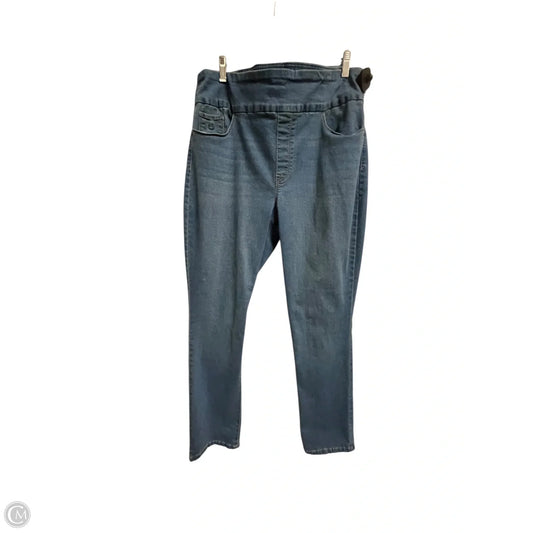 Jeans Straight By Gloria Vanderbilt In Blue Denim, Size: 18
