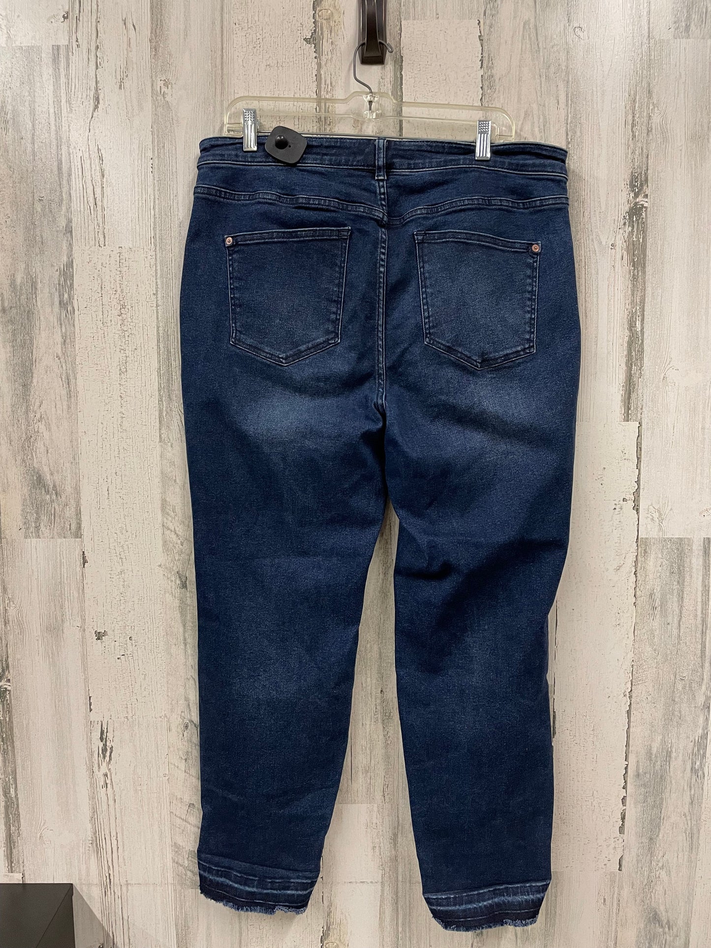 Jeans Straight By Anthropologie In Blue Denim, Size: 16