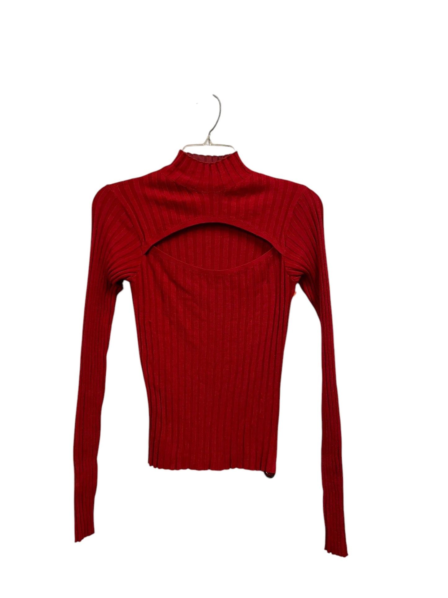 Top Long Sleeve By Divided In Red, Size: M