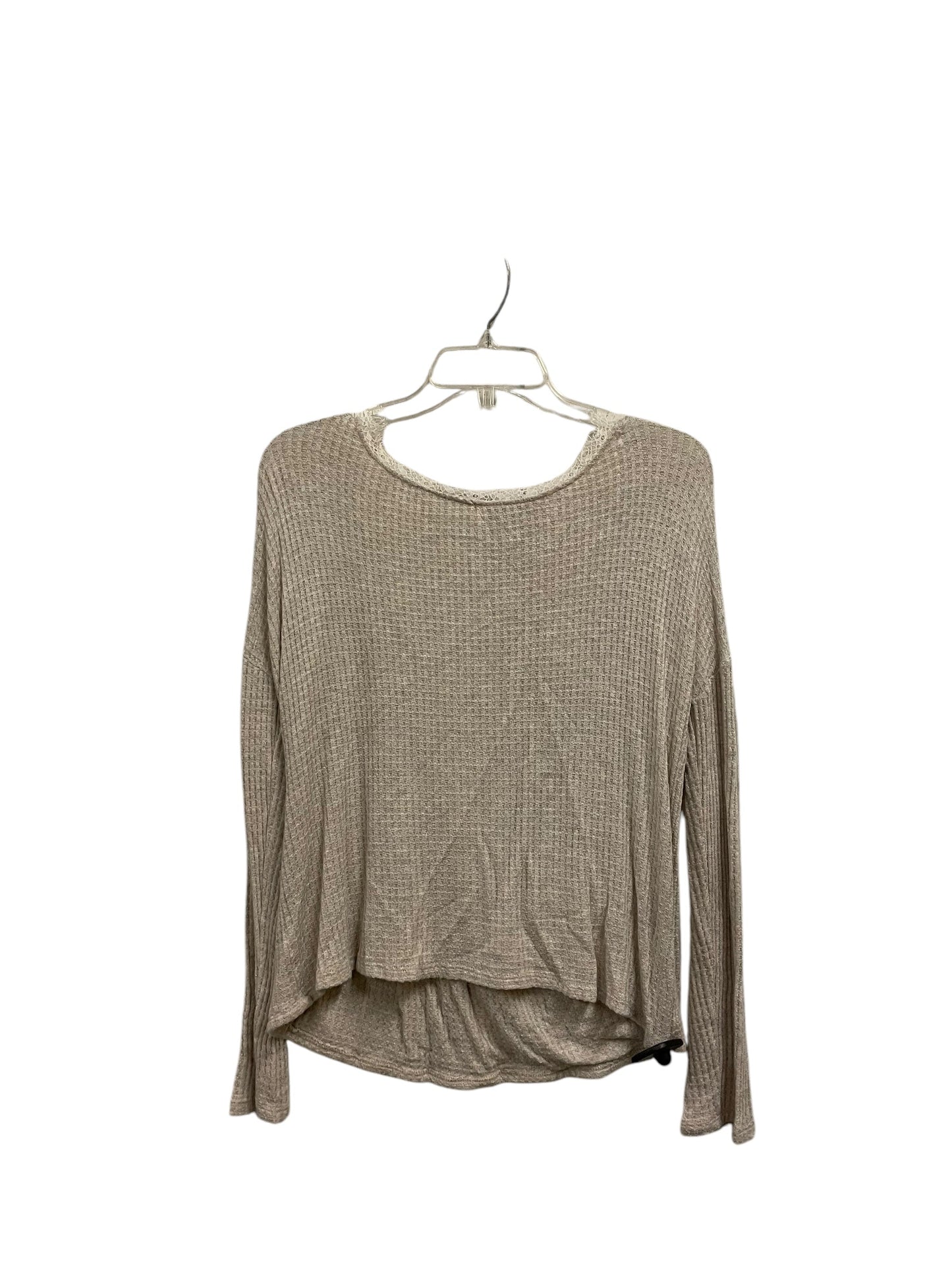 Top Long Sleeve By Alya In Beige, Size: Xs