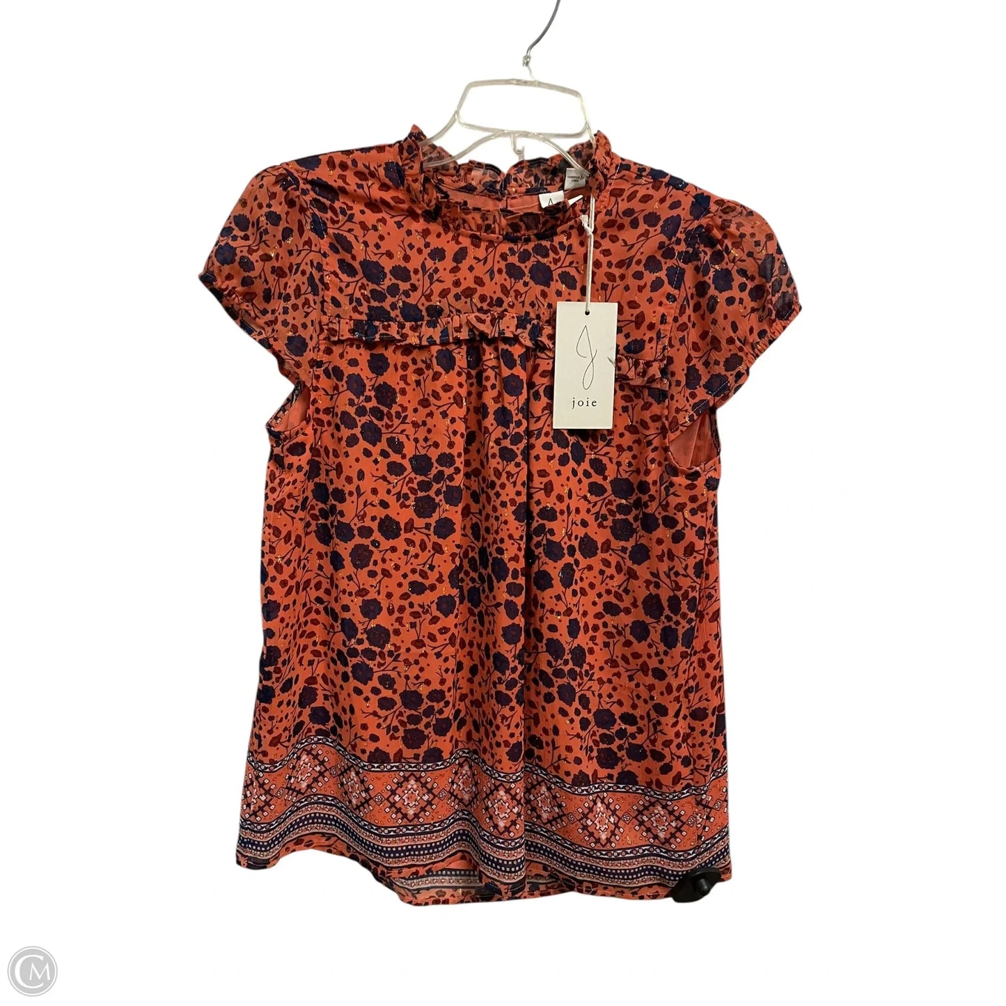 Top Sleeveless By Joie In Orange, Size: S