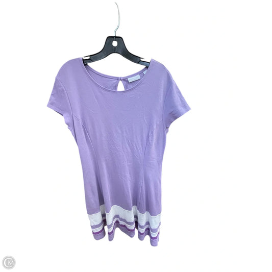 Dress Casual Short By New York And Co In Purple, Size: L