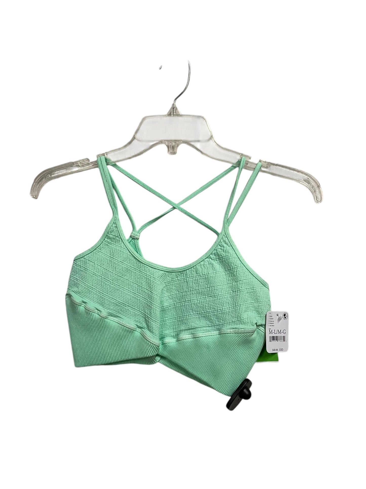 Athletic Bra By Free People In Green, Size: M