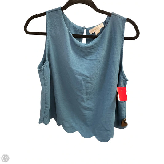 Top Sleeveless By Monteau In Blue, Size: Xl