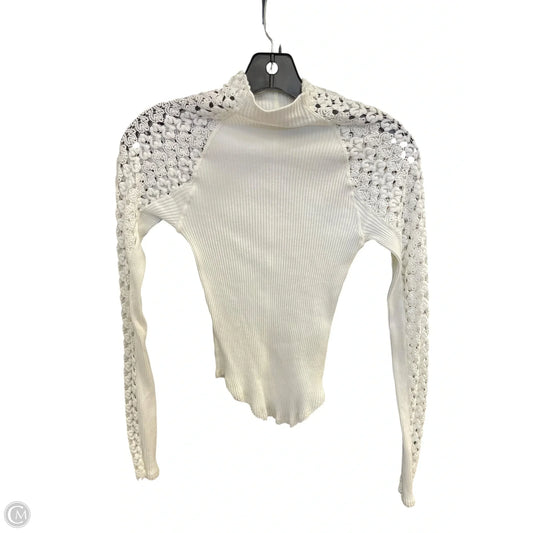 Top Long Sleeve By Free People In White, Size: Xs