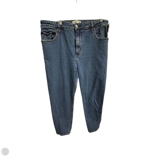 Jeans Straight By Abercrombie And Fitch In Blue, Size: 16