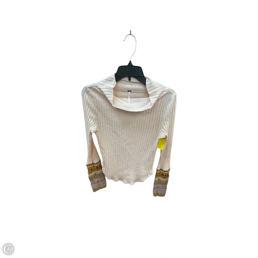 Top Long Sleeve By Free People In Pink, Size: M