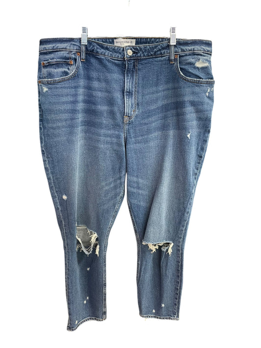 Jeans Straight By Abercrombie And Fitch In Blue, Size: 20