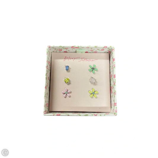Earrings Stud By Betsey Johnson, Size: 06 Piece Set