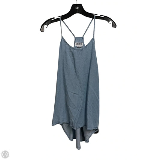 Top Sleeveless By Celebrity Pink In Blue Denim, Size: S