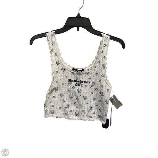 Top Sleeveless By Forever 21 In White, Size: S