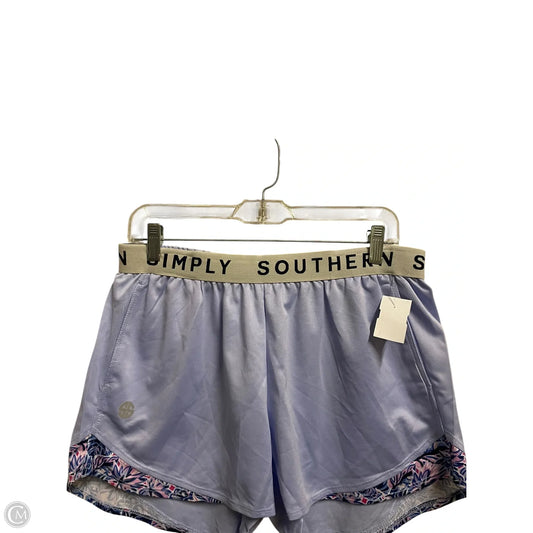 Athletic Shorts By Simply Southern In Purple, Size: Xl