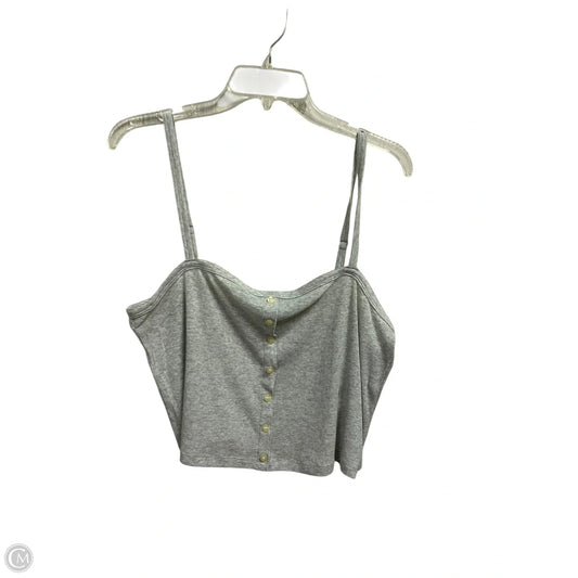 Top Sleeveless Basic By American Eagle In Grey, Size: 2x