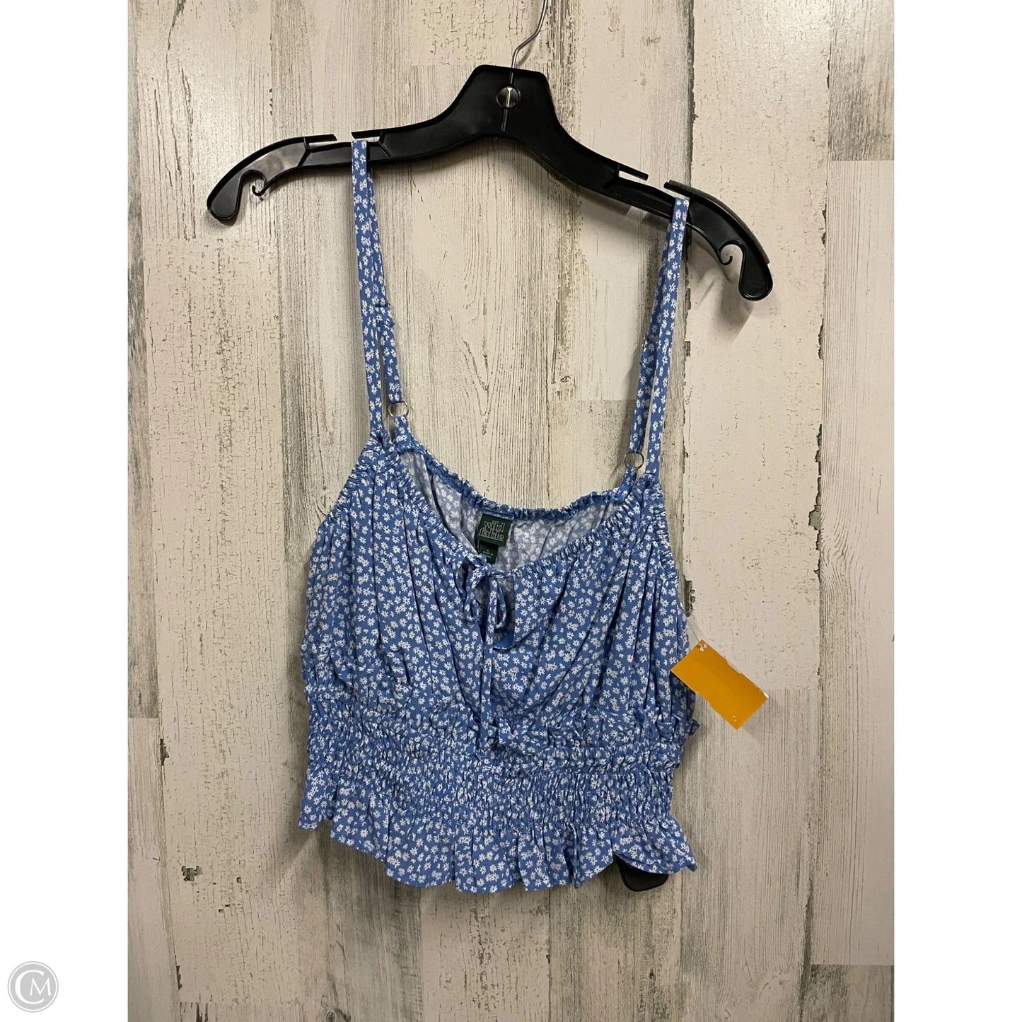 Top Sleeveless By Wild Fable In Blue Denim, Size: L
