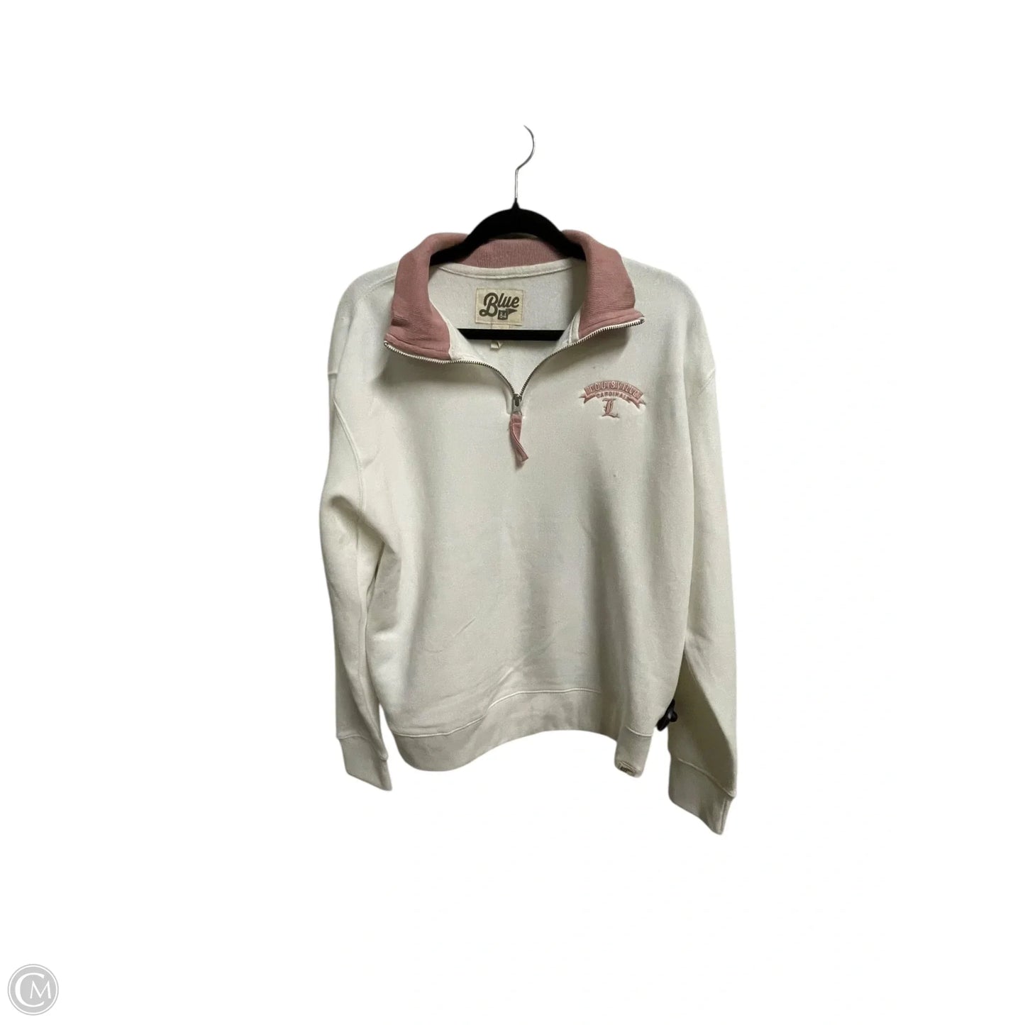 Sweatshirt Collar By Blue 84 In White, Size: M