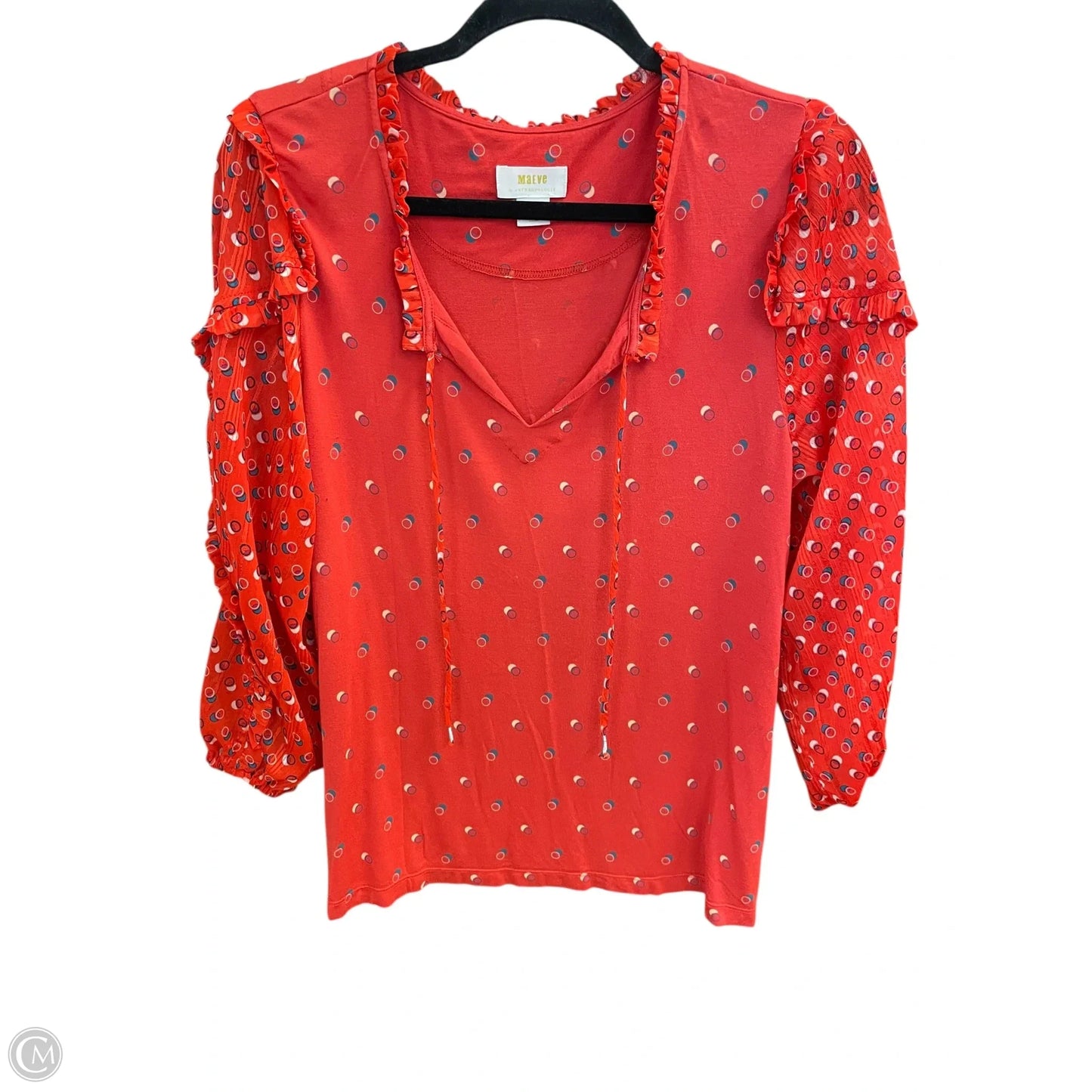 Top Long Sleeve By Maeve In Red, Size: L
