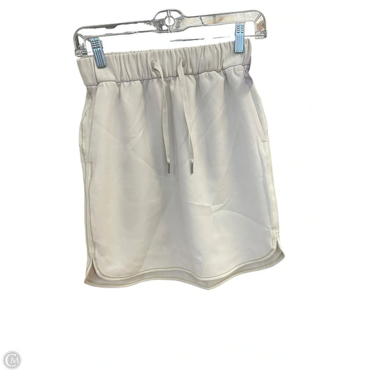 Athletic Skirt By Lululemon In White, Size: 4