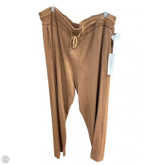 Pants Lounge By Calvin Klein In Brown, Size: 2x