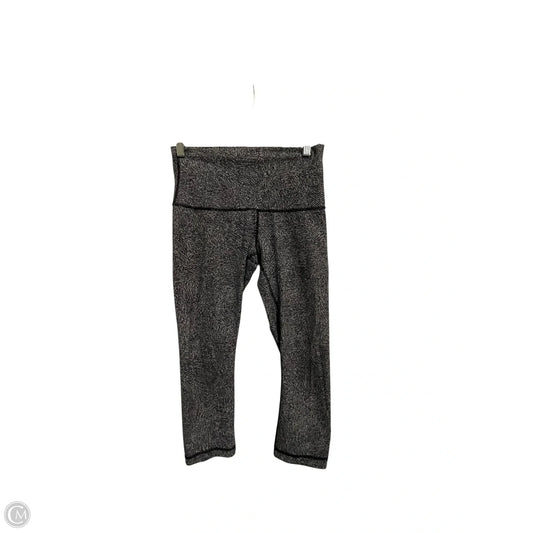 Athletic Leggings By Lululemon In Black & Blue, Size: 6