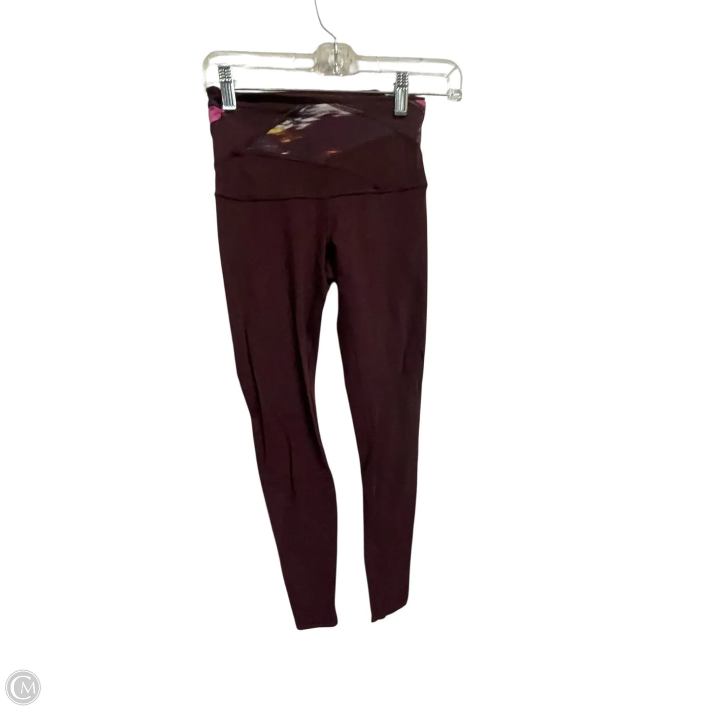 Athletic Leggings By Lululemon In Maroon, Size: 4