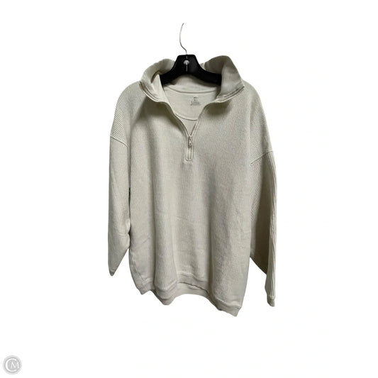 Sweatshirt Collar By Aerie In Beige, Size: M