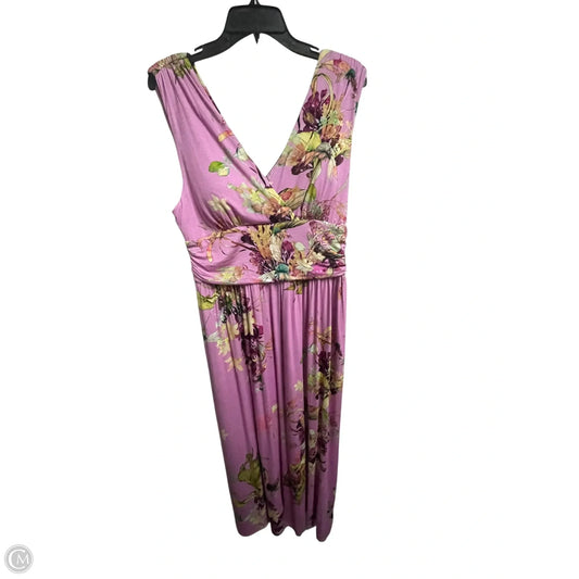 Dress Casual Maxi By Soma In Pink, Size: Xl