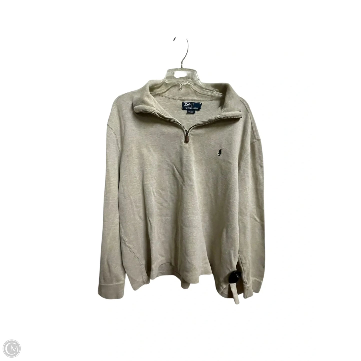 Sweatshirt Collar By Polo Ralph Lauren In Cream, Size: L