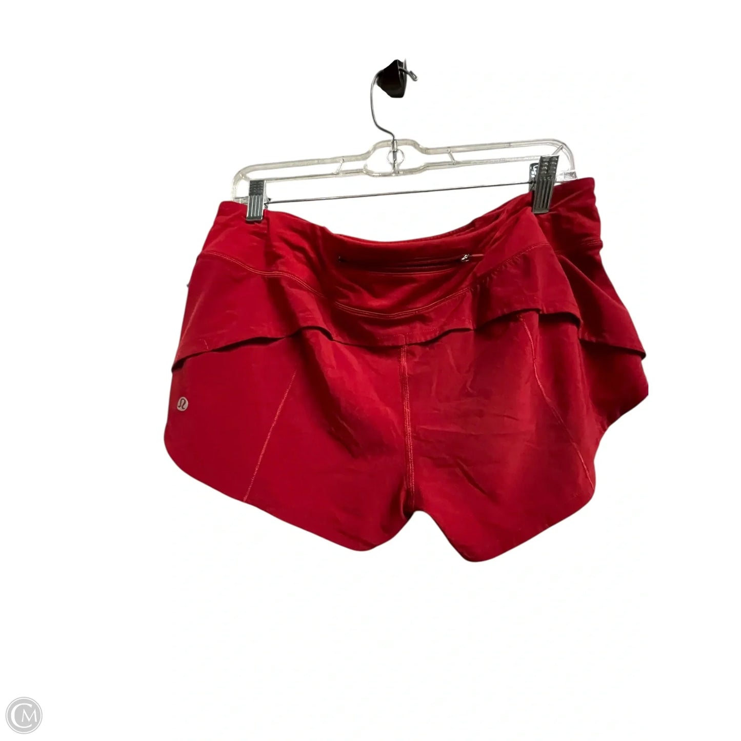 Athletic Shorts By Lululemon In Red, Size: 0