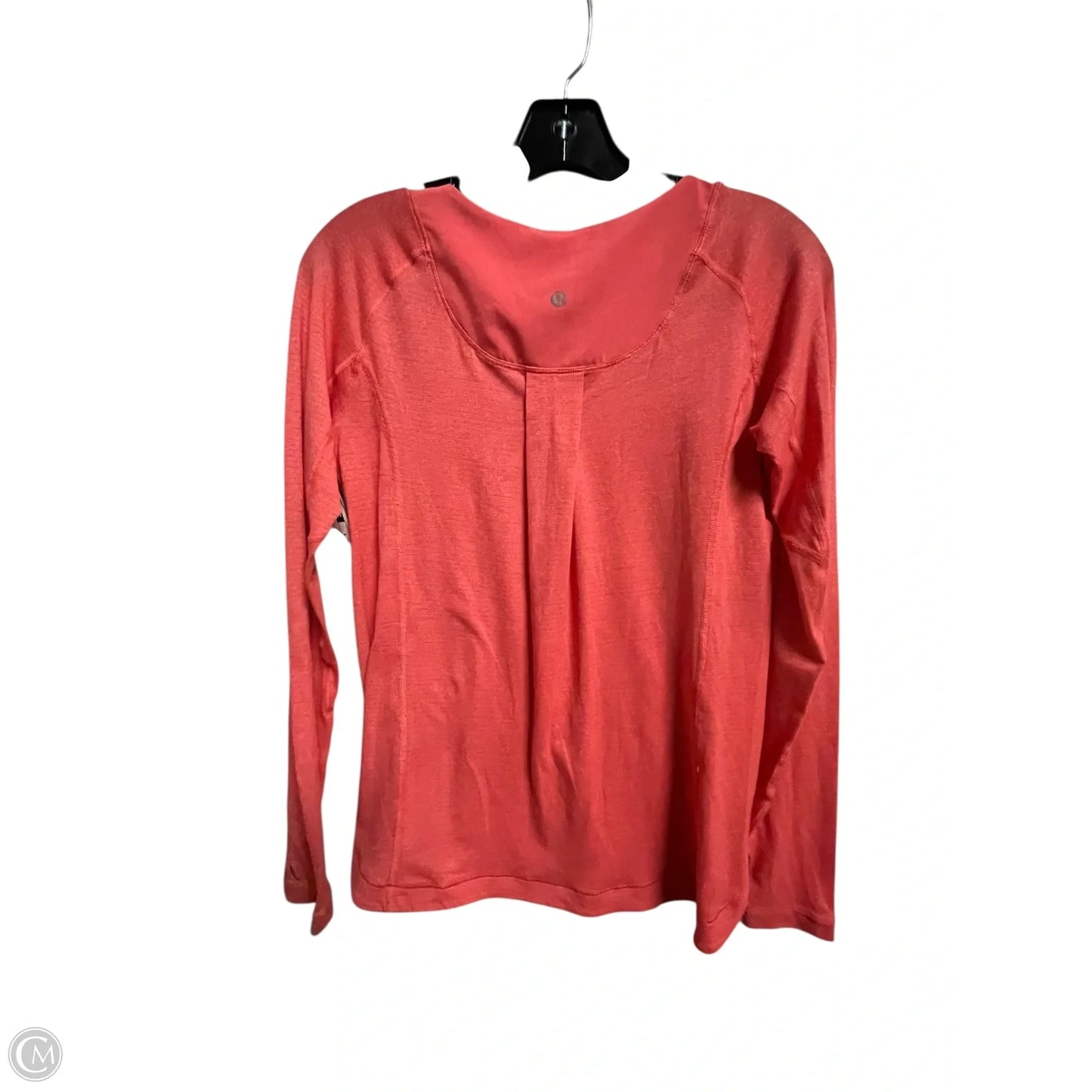 Athletic Top Long Sleeve Crewneck By Lululemon In Coral, Size: S