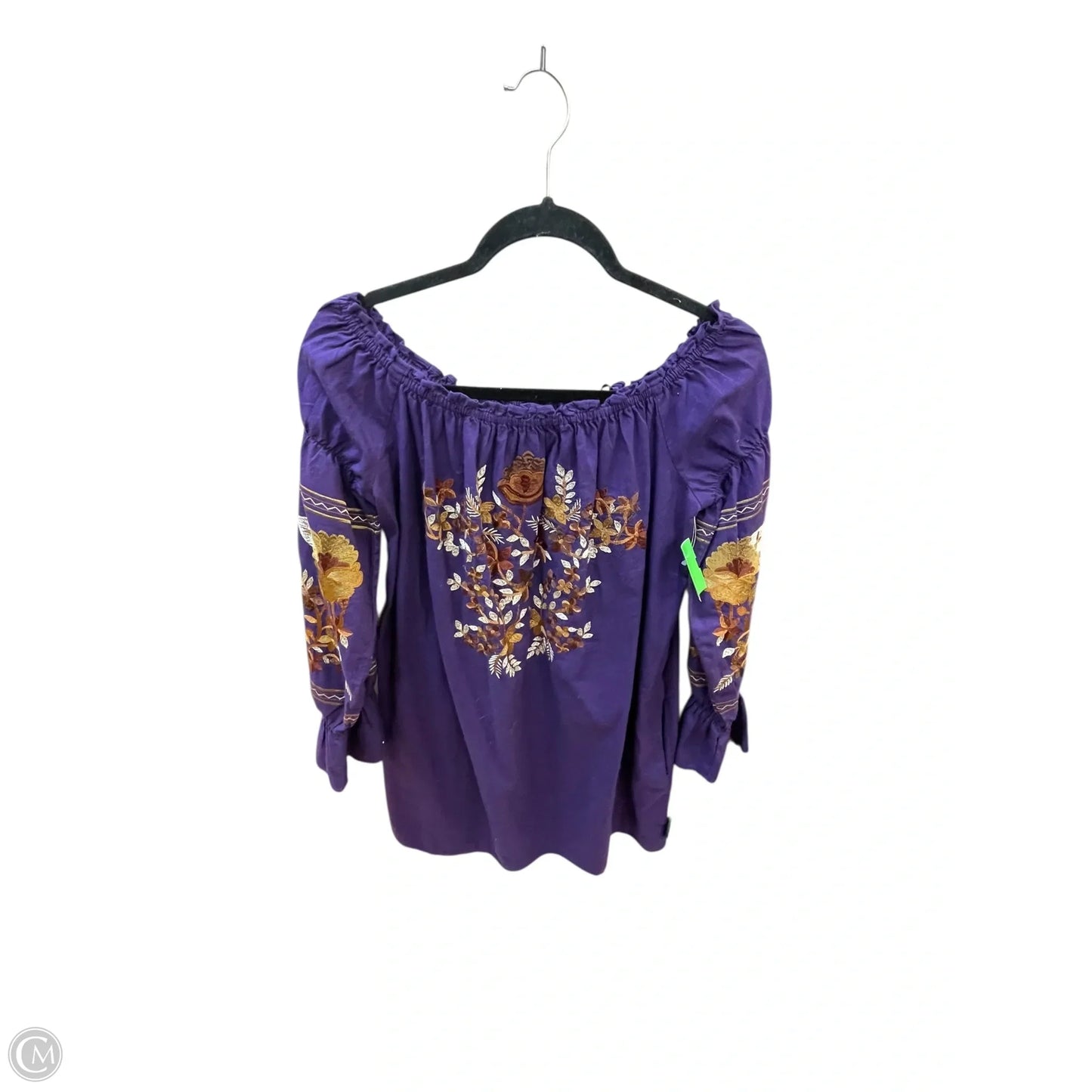 Top Long Sleeve By Free People In Purple, Size: M