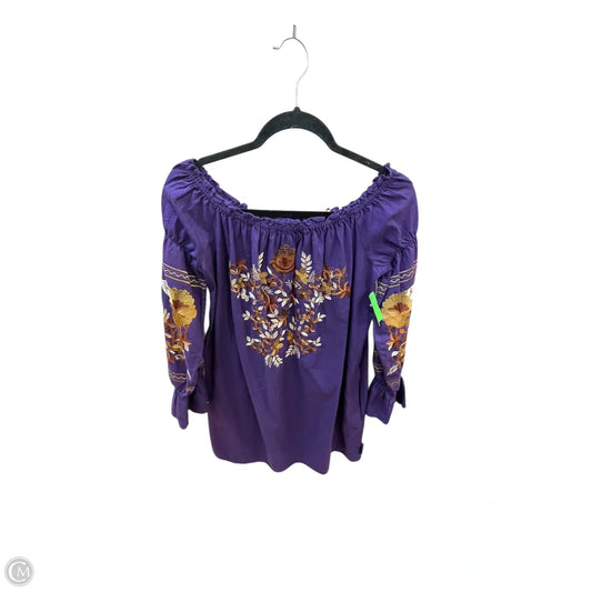 Top Long Sleeve By Free People In Purple, Size: M