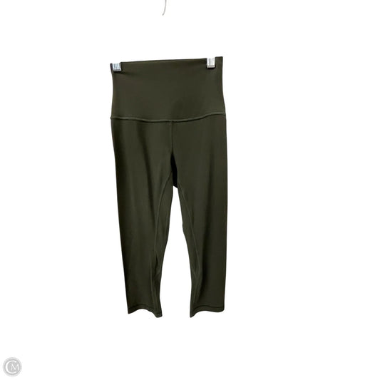 Athletic Leggings Capris By Lululemon In Green, Size: 2